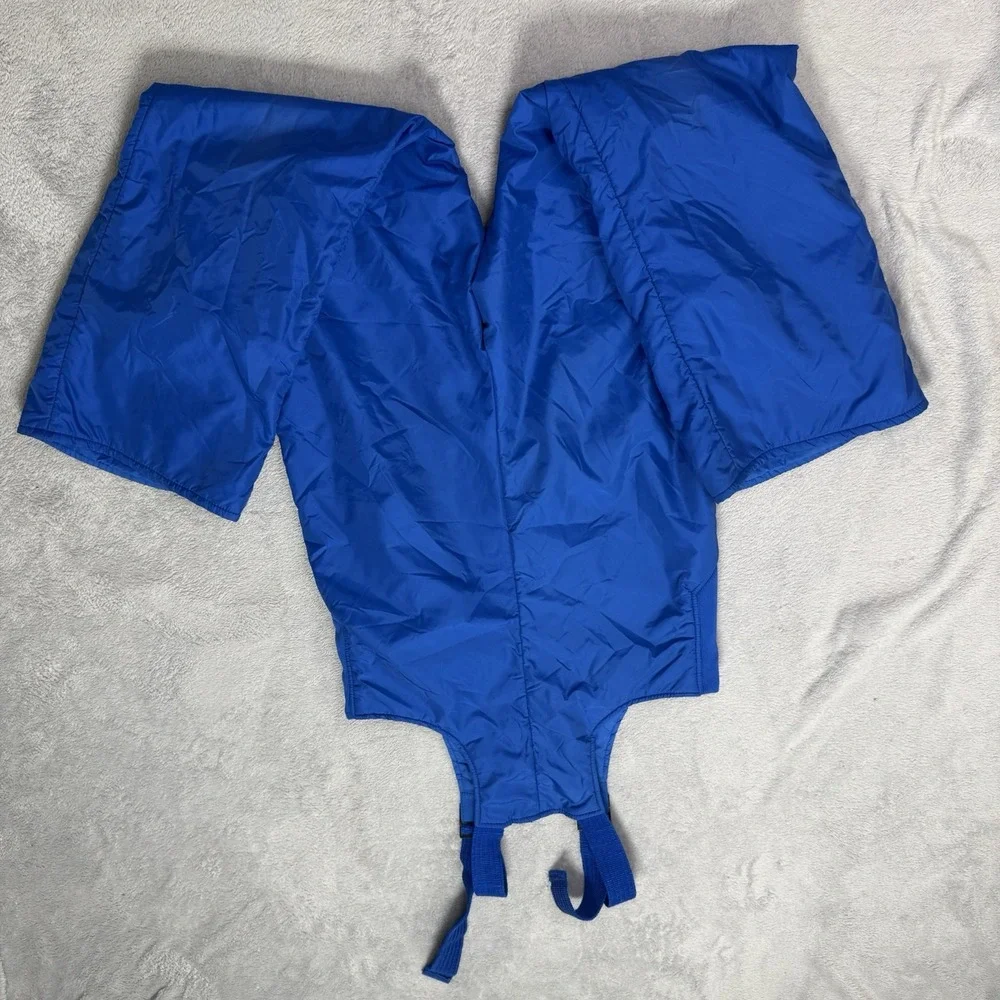 Vintage Raven Swing West Ski Bib Overalls Mens L Blue Insulated Made USA